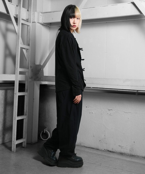 Ruze(ルゼ)の「Dry touch curve cut easy wide pants/ドライタッチ カーブカット イージーワイドパンツ(その他パンツ・メンズ・ブラック・FREE)」の12枚目の写真
