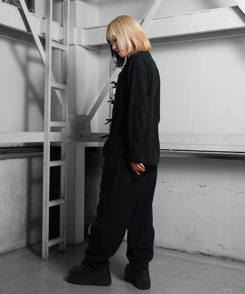 Ruze(ルゼ)の「Dry touch curve cut easy wide pants/ドライタッチ カーブカット イージーワイドパンツ(その他パンツ・メンズ・ブラック・FREE)」の10枚目の写真