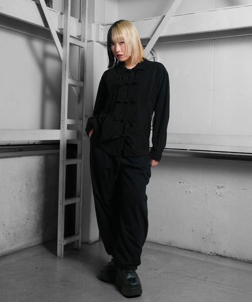 Ruze(ルゼ)の「Dry touch curve cut easy wide pants/ドライタッチ カーブカット イージーワイドパンツ(その他パンツ・メンズ・ブラック・FREE)」の9枚目の写真