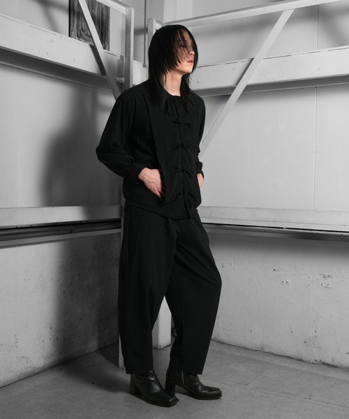 Ruze(ルゼ)の「Dry touch curve cut easy wide pants/ドライタッチ カーブカット イージーワイドパンツ(その他パンツ・メンズ・ブラック・FREE)」の8枚目の写真