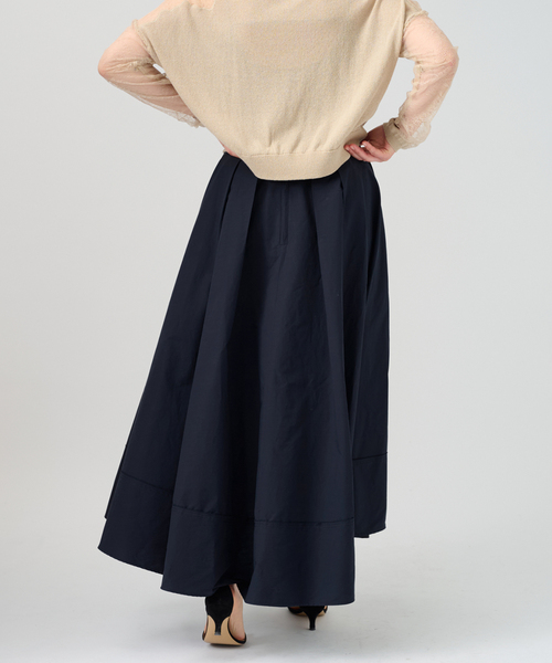 VERMEIL par iena（ヴェルメイユパーイエナ）の「Typewriter タックスカート（スカート・レディース・ライトイエロー/ネイビー・38/36）」の8枚目の写真