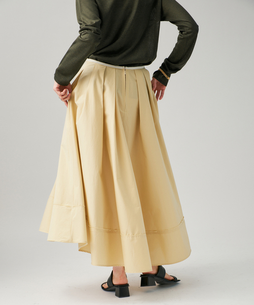 VERMEIL par iena（ヴェルメイユパーイエナ）の「Typewriter タックスカート（スカート・レディース・ライトイエロー/ネイビー・38/36）」の17枚目の写真