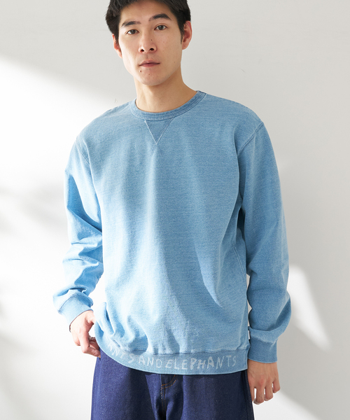 B.C STOCK（ベーセーストック）の「ANTS & ELEPHANTS / アンツアンドエレファンツ ヴィンテージ プルオーバー（Tシャツ/カットソー・メンズ・アイボリー/ブラック/ブルー系その他・LARGE/MEDIUM）」の3枚目の写真