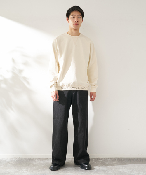 B.C STOCK（ベーセーストック）の「ANTS & ELEPHANTS / アンツアンドエレファンツ ヴィンテージ プルオーバー（Tシャツ/カットソー・メンズ・アイボリー/ブラック/ブルー系その他・LARGE/MEDIUM）」の20枚目の写真