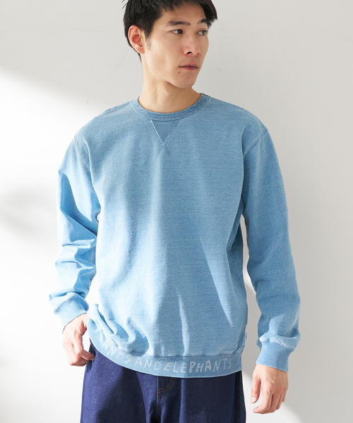 B.C STOCK（ベーセーストック）の「ANTS & ELEPHANTS / アンツアンドエレファンツ ヴィンテージ プルオーバー（Tシャツ/カットソー・メンズ・アイボリー/ブラック/ブルー系その他・LARGE/MEDIUM）」の4枚目の写真