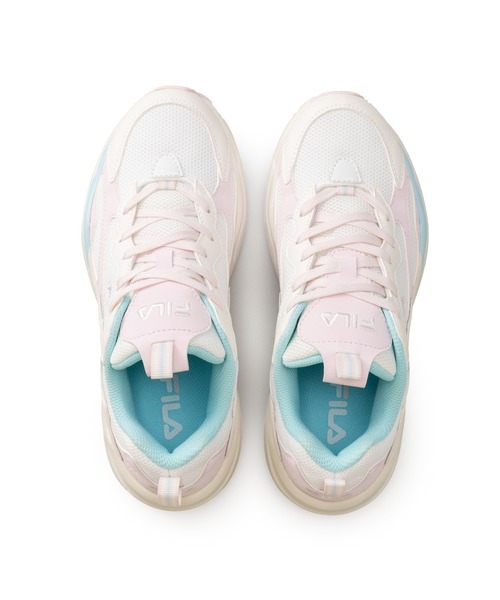 FILA(フィラ)の「RAY TRACER(スニーカー・レディース・ホワイト×ピンク・23.0cm/26.5cm/26.0cm/25.5cm/25.0cm/24.5cm/24.0cm/23.5cm/29.0cm/28.0cm/27.5cm/27.0cm)」の2枚目の写真