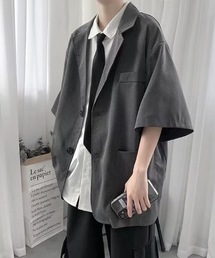 SHEPP（シープ）の「半袖テーラードルーズシルエットジャケット（テーラードジャケット）」