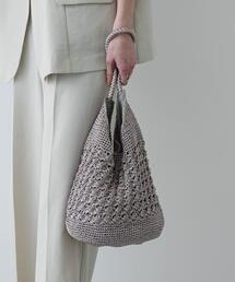 SENSE OF PLACE by URBAN RESEARCH | メタリックヤーンバッグ(かごバッグ)