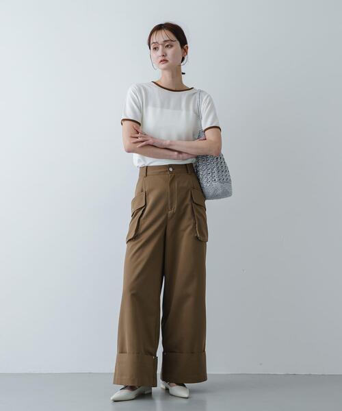 SENSE OF PLACE by URBAN RESEARCH（センスオブプレイスバイアーバンリサーチ）の「メタリックヤーンバッグ（かごバッグ・レディース・ブラウン/その他1/ネイビー/シルバー・ONE）」の7枚目の写真