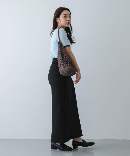 SENSE OF PLACE by URBAN RESEARCH（センスオブプレイスバイアーバンリサーチ）の「メタリックヤーンバッグ（かごバッグ・レディース・ブラウン/その他1/ネイビー/シルバー・ONE）」の21枚目の写真