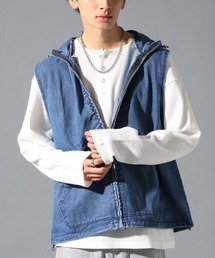 LAND MUSEUM（ランドミュージアム）の「LAND MUSEUM／デニムベスト（ベスト）」