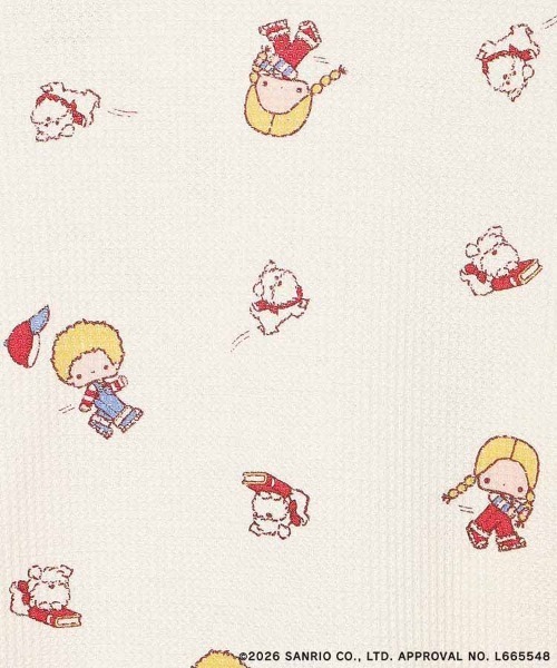 sanrio（サンリオ）の「パティ＆ジミーワッフルルームウェア上下セット（ルームウェア/パジャマ・レディース・オフホワイト/クリーム・ML）」の3枚目の写真