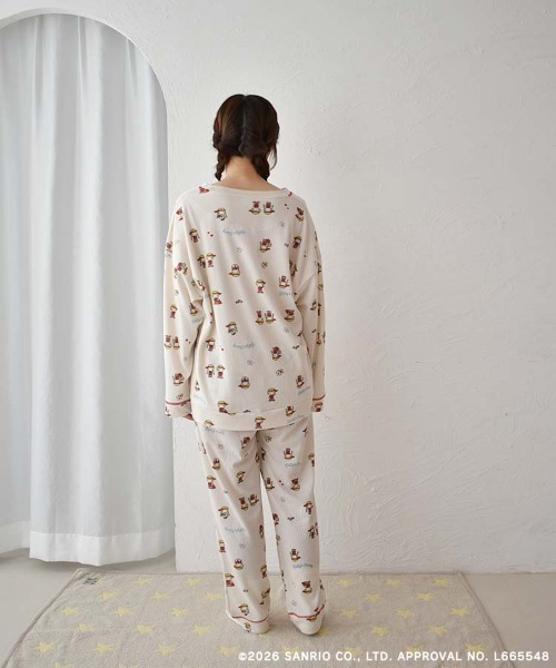 sanrio（サンリオ）の「パティ＆ジミーワッフルルームウェア上下セット（ルームウェア/パジャマ・レディース・オフホワイト/クリーム・ML）」の9枚目の写真