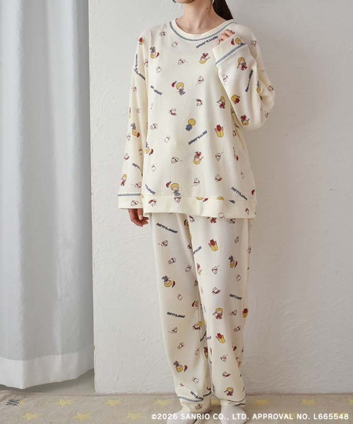 sanrio（サンリオ）の「パティ＆ジミーワッフルルームウェア上下セット（ルームウェア/パジャマ・レディース・オフホワイト/クリーム・ML）」の18枚目の写真