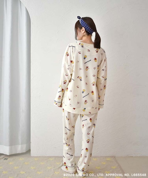 sanrio（サンリオ）の「パティ＆ジミーワッフルルームウェア上下セット（ルームウェア/パジャマ・レディース・オフホワイト/クリーム・ML）」の19枚目の写真