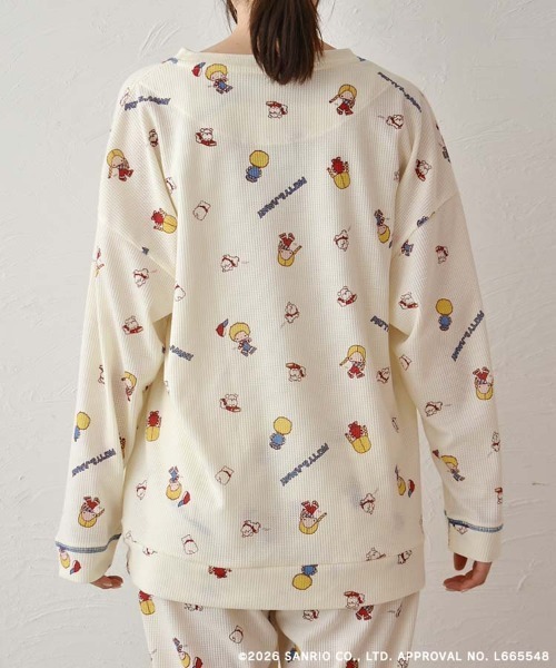 sanrio（サンリオ）の「パティ＆ジミーワッフルルームウェア上下セット（ルームウェア/パジャマ・レディース・オフホワイト/クリーム・ML）」の20枚目の写真