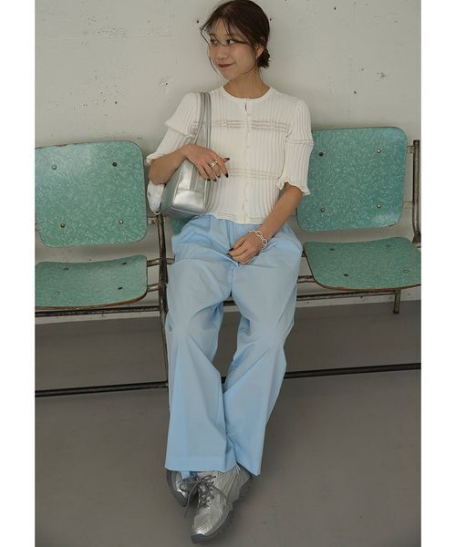 emmi（エミ）の「【Movique】アクティブイージーパンツ/撥水/UVカット/接触冷感（その他パンツ・レディース・ブラック/ライトベージュ/ライトブルー・0/1）」の12枚目の写真