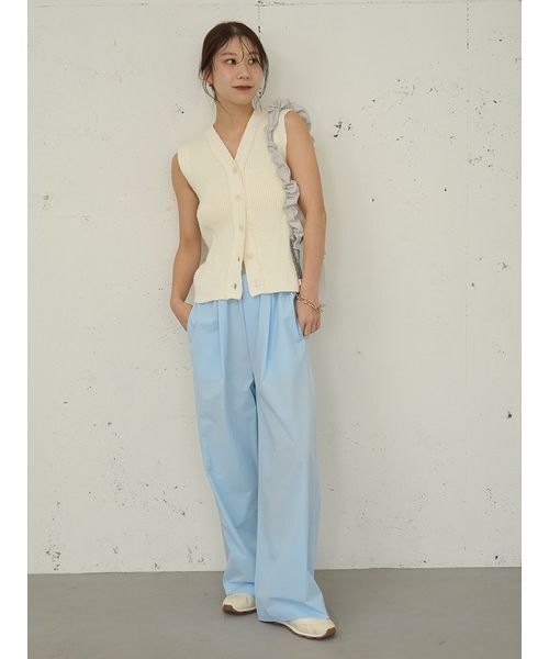 emmi（エミ）の「【Movique】アクティブイージーパンツ/撥水/UVカット/接触冷感（その他パンツ・レディース・ブラック/ライトベージュ/ライトブルー・0/1）」の10枚目の写真