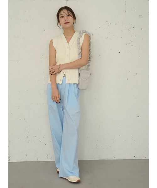 emmi（エミ）の「【Movique】アクティブイージーパンツ/撥水/UVカット/接触冷感（その他パンツ・レディース・ブラック/ライトベージュ/ライトブルー・0/1）」の9枚目の写真