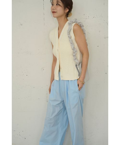 emmi（エミ）の「【Movique】アクティブイージーパンツ/撥水/UVカット/接触冷感（その他パンツ・レディース・ブラック/ライトベージュ/ライトブルー・0/1）」の7枚目の写真