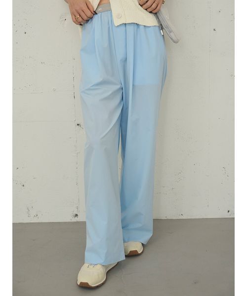 emmi（エミ）の「【Movique】アクティブイージーパンツ/撥水/UVカット/接触冷感（その他パンツ・レディース・ブラック/ライトベージュ/ライトブルー・0/1）」の6枚目の写真