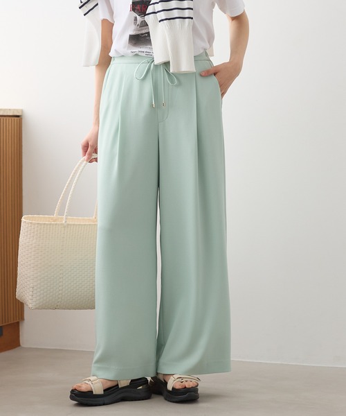 Elura（エルーラ）の「サラサラリラクシーワイドパンツ＜低身長サイズあり＞/656777（その他パンツ・レディース・ダークブラウン/ブラック/ゼブラ/オフホワイト/ミント/モカ・MEDIUM/SMALL/FREE(S)/LARGE）」の5枚目の写真