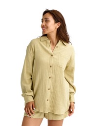 BILLABONG ウィメンズ WANDERER SOLID LS WV 長袖シャツ 【2026年春夏モデル】
