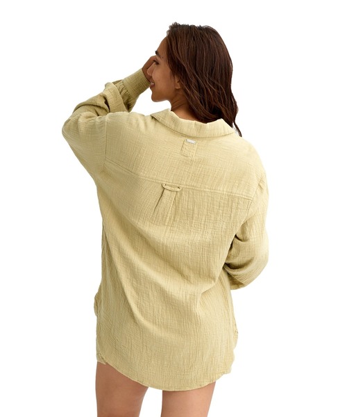 BILLABONG(ビラボン)の「BILLABONG ウィメンズ WANDERER SOLID LS WV 長袖シャツ 【2026年春夏モデル】(シャツ/ブラウス・レディース・ホワイト系その他/ベージュ系その他・SMALL)」の10枚目の写真