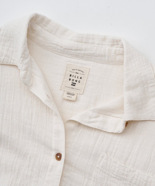 BILLABONG(ビラボン)の「BILLABONG ウィメンズ WANDERER SOLID LS WV 長袖シャツ 【2026年春夏モデル】(シャツ/ブラウス・レディース・ホワイト系その他/ベージュ系その他・SMALL)」の9枚目の写真