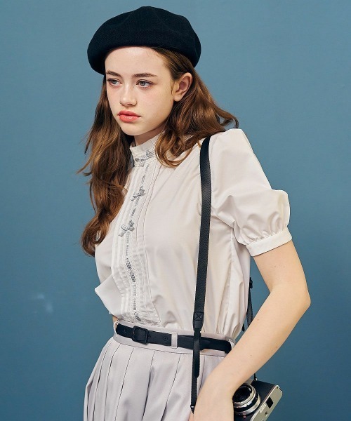 F i.n.t（フィント）の「ギンガムチェックはしごリボンブラウス（シャツ/ブラウス・レディース・アイボリー/オフホワイト・FREE）」の22枚目の写真