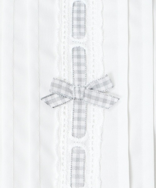 F i.n.t（フィント）の「ギンガムチェックはしごリボンブラウス（シャツ/ブラウス・レディース・アイボリー/オフホワイト・FREE）」の10枚目の写真