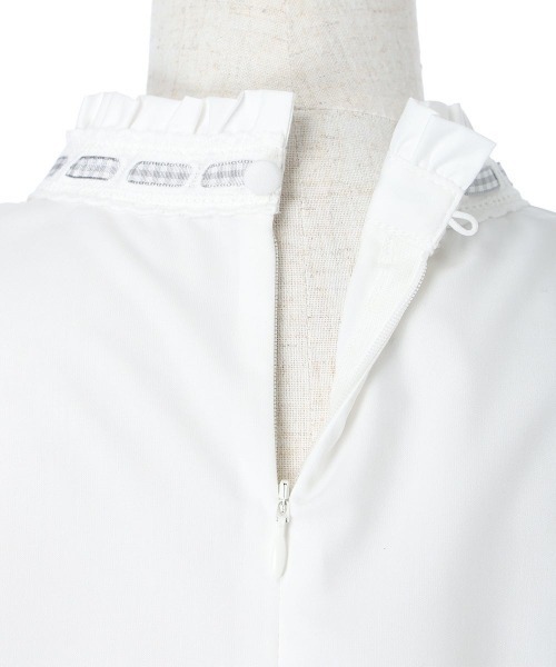 F i.n.t（フィント）の「ギンガムチェックはしごリボンブラウス（シャツ/ブラウス・レディース・アイボリー/オフホワイト・FREE）」の13枚目の写真