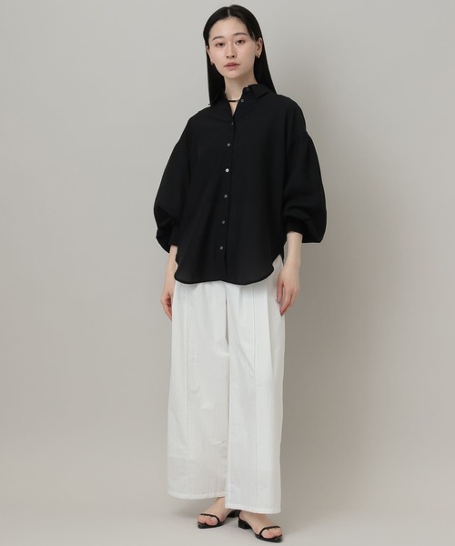 A part by（アパートバイ）の「タイプライターストレートパンツ（その他パンツ・レディース・オフホワイト/ベビーピンク/ブラック・FREE）」の16枚目の写真