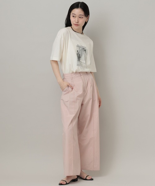 A part by（アパートバイ）の「タイプライターストレートパンツ（その他パンツ・レディース・オフホワイト/ベビーピンク/ブラック・FREE）」の7枚目の写真