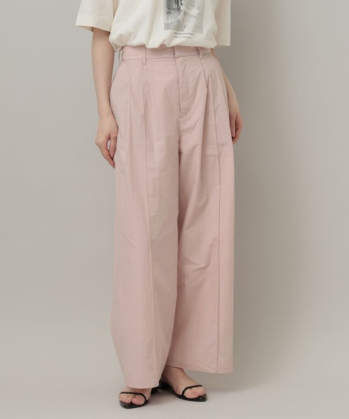 A part by（アパートバイ）の「タイプライターストレートパンツ（その他パンツ・レディース・オフホワイト/ベビーピンク/ブラック・FREE）」の9枚目の写真