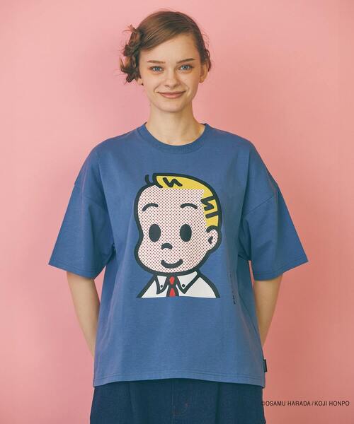 FRAPBOIS（フラボア）の「OSAMU GOODS フェイスT（Tシャツ/カットソー・レディース・エメラルド/ブルー/ネイビー/レッド・1/2）」の5枚目の写真