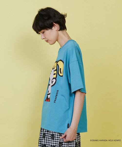 FRAPBOIS（フラボア）の「OSAMU GOODS フェイスT（Tシャツ/カットソー・レディース・エメラルド/ブルー/ネイビー/レッド・1/2）」の7枚目の写真