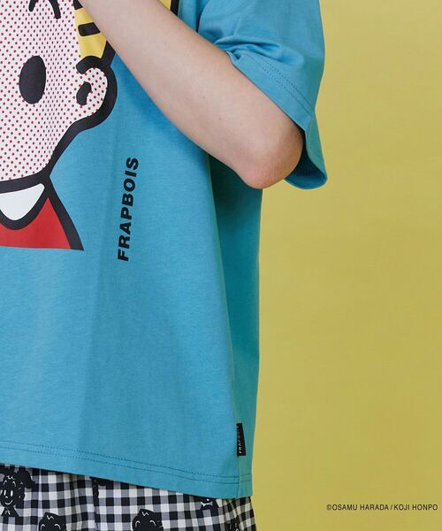 FRAPBOIS（フラボア）の「OSAMU GOODS フェイスT（Tシャツ/カットソー・レディース・エメラルド/ブルー/ネイビー/レッド・1/2）」の8枚目の写真