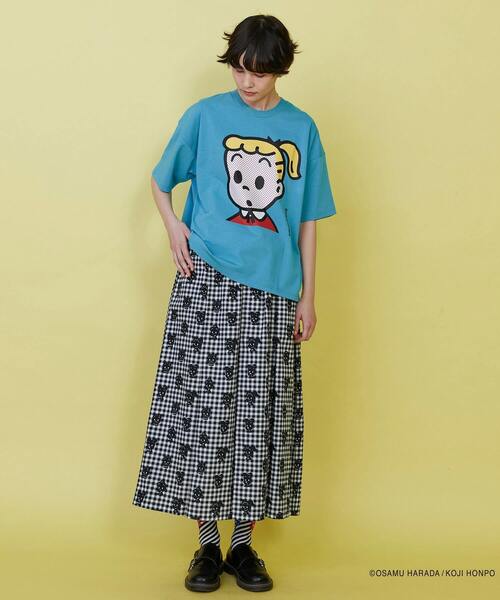 FRAPBOIS（フラボア）の「OSAMU GOODS フェイスT（Tシャツ/カットソー・レディース・エメラルド/ブルー/ネイビー/レッド・1/2）」の9枚目の写真