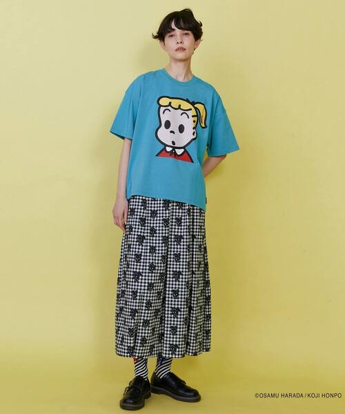 FRAPBOIS（フラボア）の「OSAMU GOODS フェイスT（Tシャツ/カットソー・レディース・エメラルド/ブルー/ネイビー/レッド・1/2）」の10枚目の写真