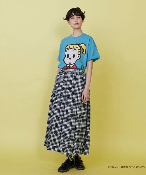 FRAPBOIS（フラボア）の「OSAMU GOODS フェイスT（Tシャツ/カットソー・レディース・エメラルド/ブルー/ネイビー/レッド・1/2）」の12枚目の写真