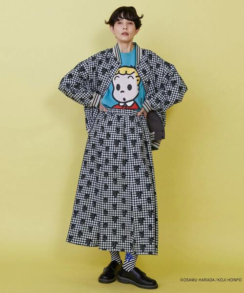 FRAPBOIS（フラボア）の「OSAMU GOODS フェイスT（Tシャツ/カットソー・レディース・エメラルド/ブルー/ネイビー/レッド・1/2）」の13枚目の写真