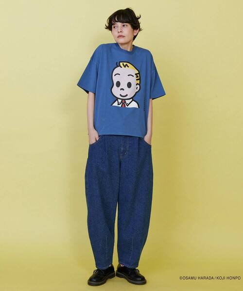 FRAPBOIS（フラボア）の「OSAMU GOODS フェイスT（Tシャツ/カットソー・レディース・エメラルド/ブルー/ネイビー/レッド・1/2）」の17枚目の写真