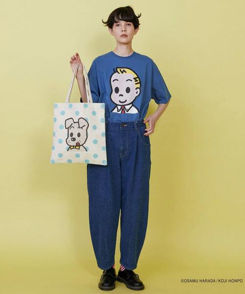 FRAPBOIS（フラボア）の「OSAMU GOODS フェイスT（Tシャツ/カットソー・レディース・エメラルド/ブルー/ネイビー/レッド・1/2）」の19枚目の写真