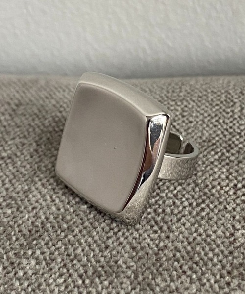 Vipoa(ヴィポア)の「Square & Round Metal Rings(リング・レディース・シルバー・FREE)」の19枚目の写真