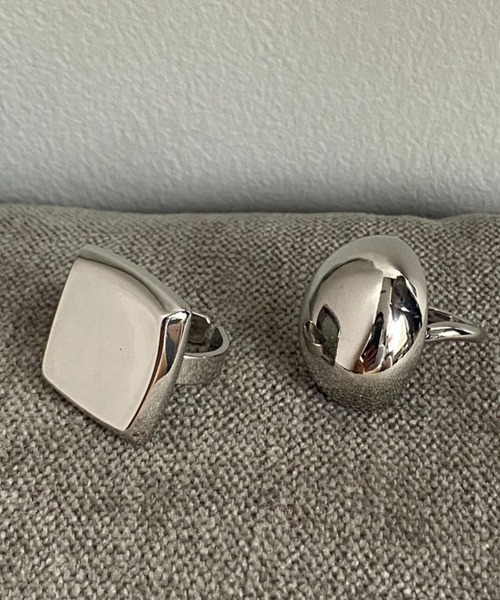 Vipoa(ヴィポア)の「Square & Round Metal Rings(リング・レディース・シルバー・FREE)」の20枚目の写真