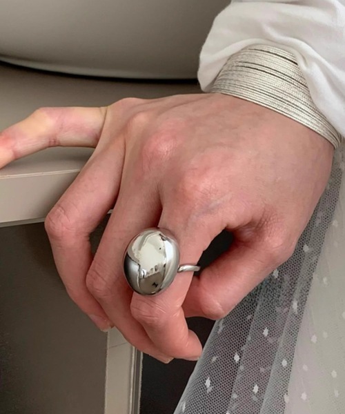 Vipoa(ヴィポア)の「Square & Round Metal Rings(リング・レディース・シルバー・FREE)」の13枚目の写真