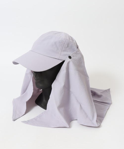Ruben（ルーベン）の「RUBEN NYLON SCARF CA Pナイロンスカーフキャップ（キャップ・メンズ・ブラック/チャコール/モカ/ライトグレー・FREE）」の9枚目の写真