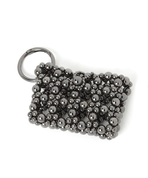 GLOBAL WORK（グローバルワーク）の「ビーズバッグチャーム/657420（キーホルダー・レディース・ライトイエロー/ブラック/ライトグレー・FREE）」の2枚目の写真