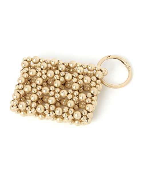 GLOBAL WORK（グローバルワーク）の「ビーズバッグチャーム/657420（キーホルダー・レディース・ライトイエロー/ブラック/ライトグレー・FREE）」の4枚目の写真